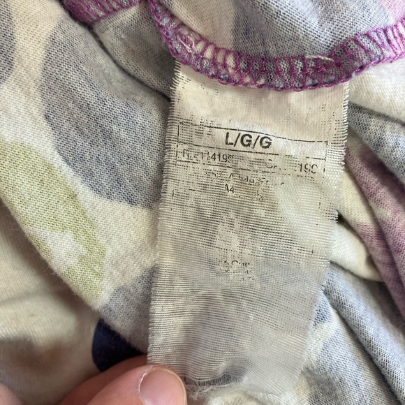 Roxy Purple and White Patterned Top - Picture 7 of 7